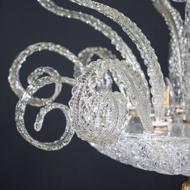 Important 1940s Medusa Murano Chandelier Attributed to Ercole Barovier For Sale - Image 10 of 18
