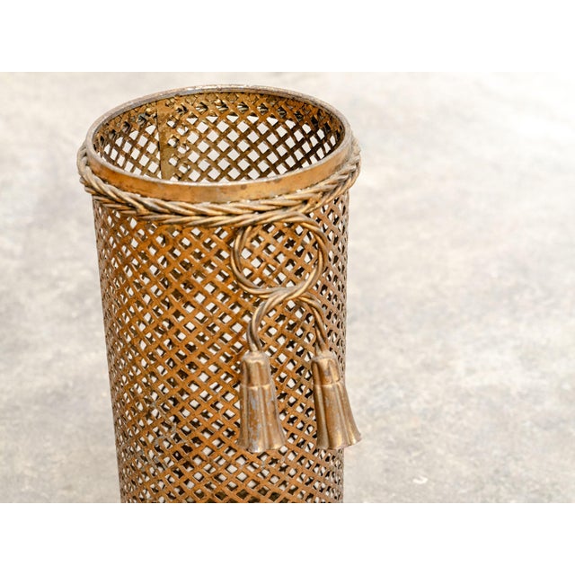Vintage Gold Umbrella Stands, 1950s, Set of 2 For Sale - Image 4 of 7