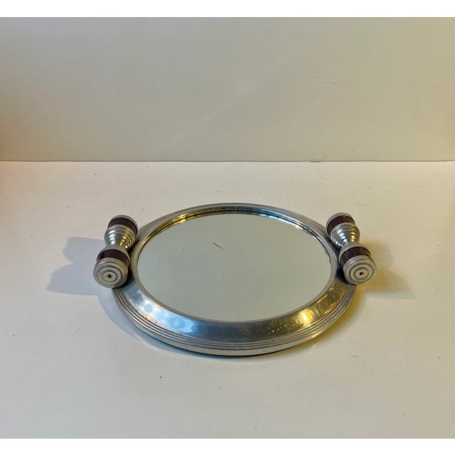 Streamline Bauhaus Plateau Mirror Tray, 1930s For Sale - Image 4 of 9