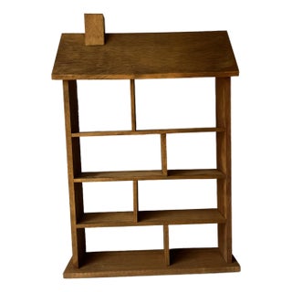 Vintage Wooden Country Home Shelf - Curio Shelf Wall Hanging - Midcentury Modern Shadow Box - Midcentury Modern Wall Hanging For Sale
