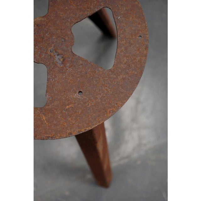 Industrial Stool in Wood For Sale - Image 12 of 15
