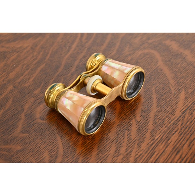 Colmont Ft Paris Mother of Pearl French Opera Glasses With Velvet Lined