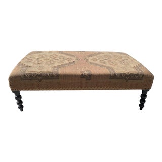 George Smith Kilim Ottoman For Sale
