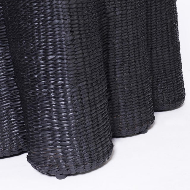 Pair of Black Square Ghost Drapery Stands For Sale - Image 9 of 9