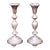 Antique Polish Silver-Plated Shabbat Candlesticks – Signed Norblin & Co., Warsaw For Sale