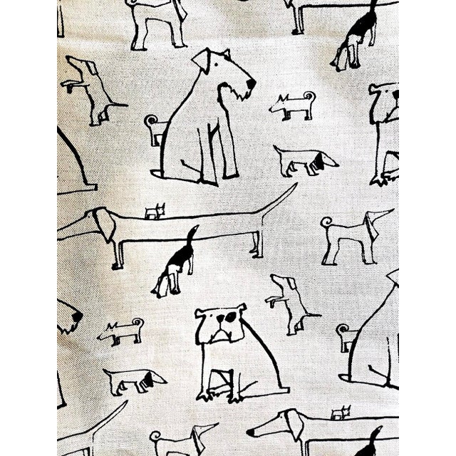 Vintage Lisa Sollenberg Ljunbergs Textiltryck "Valpar" Cotton Canvas Fabric , 4 Yards For Sale - Image 11 of 14