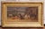 Wood 19th C. Oil on Canvas Painting of Dogs in Kennel Signed L. De Besenval, 1865 For Sale - Image 7 of 13