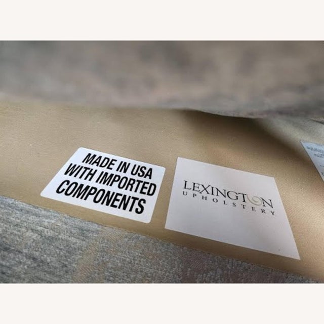 Contemporary Lexington Furniture Velvet Sofa For Sale - Image 3 of 9