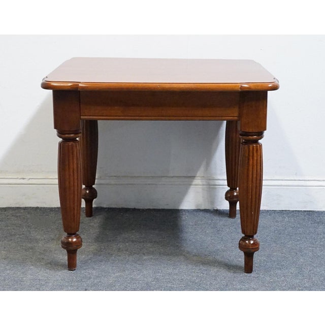 Brown Nichols & Stone Solid Cherry Early American Colonial 28" Square Accent End Table 9135q-070 For Sale - Image 8 of 10