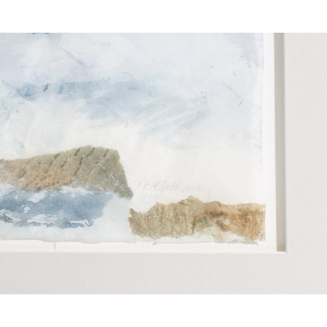 Contemporary 1999 "Mist Over Water" Abstract Collage by Nancy Hathaway For Sale - Image 3 of 8