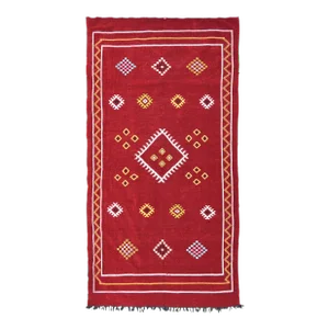 Late 20th Century Vintage Moroccan Rug - 8'2'' X 4'5'