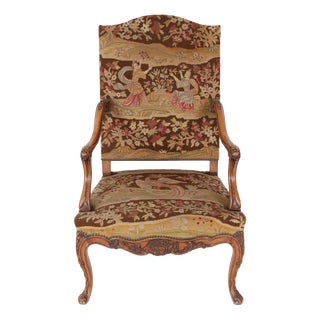 Antique Louis XV Walnut Armchair For Sale