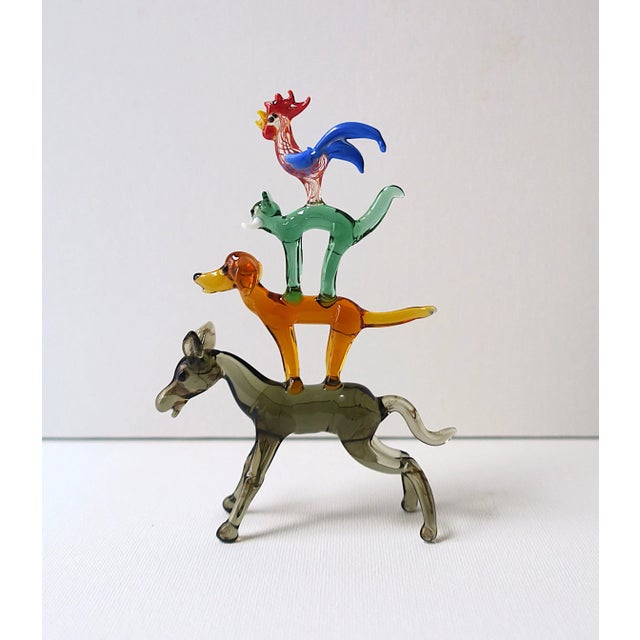 Folk Art Animal Sculpture - Horse, Dog, Cat & Rooster For Sale - Image 4 of 9