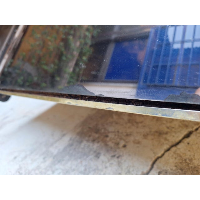 Bar Cabinet in Wood, Brass and Mirrored Glass from Stilglass Donati, Italy, 1970s For Sale - Image 16 of 18