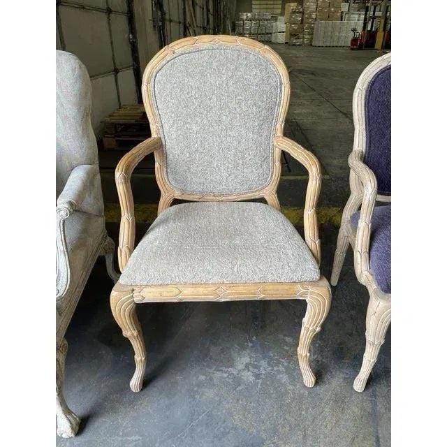 Italian Late 20th Century Carved Faux Bois Accent Chair by Casa Stradivari For Sale - Image 3 of 5