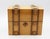 Early 20th century English satinwood box, Arts & Crafts to Art Deco. Slightly domed, travel trunk design. Greek key line...