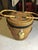 Chinese Antique Chinese Woven Wedding Basket With Silk Appliqué Decorative Basket For Sale - Image 3 of 10