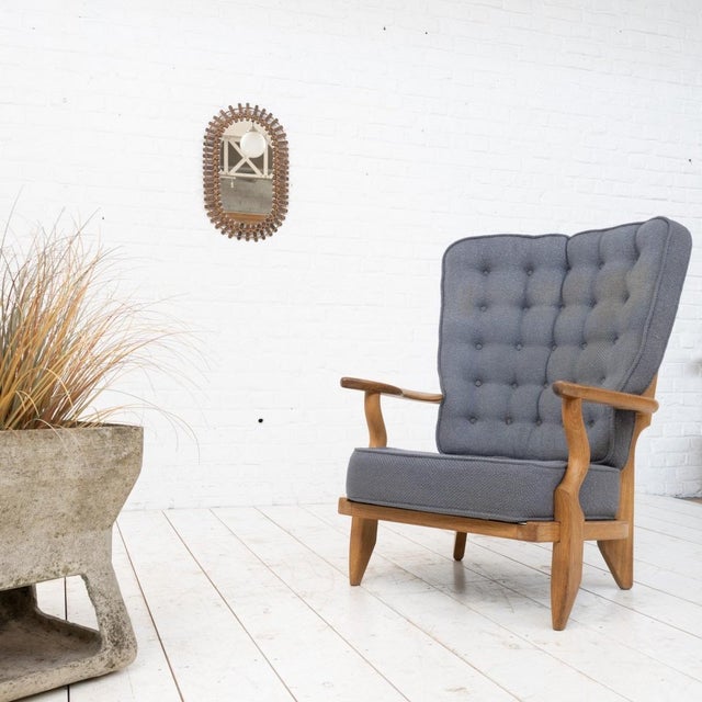 Grand Repos Armchair by Guillerme and Chambron for Votre Maison, 1950s For Sale - Image 10 of 11