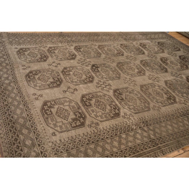 Vintage Distressed Ersari Carpet - 7'11" x 11'5" For Sale - Image 10 of 12