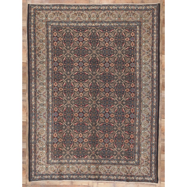 Mid 20th Century Mid 20th Century Vintage Persian Mashhad Rug - 08'05 x 11'02 For Sale - Image 9 of 9