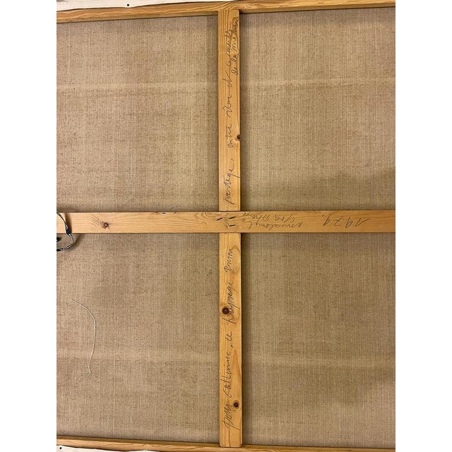 Mid-Century Modern Painting by Yves Rayé, 1979