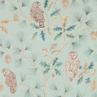 Sanderson Owlswick Wallpaper in Whitstable Blue For Sale