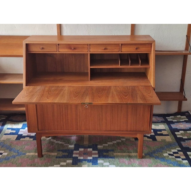 Teak Secretary by Bernhard Pedersen & Son for Bernhard Pedersen & Søn, Denmark 1960s For Sale - Image 6 of 12