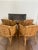 Mid-Century Modern Vintage McGuire San Francisco Rattan Barrel Back Dining Chairs With Leather Seats — Set of 4 For Sale - Image 3 of 12