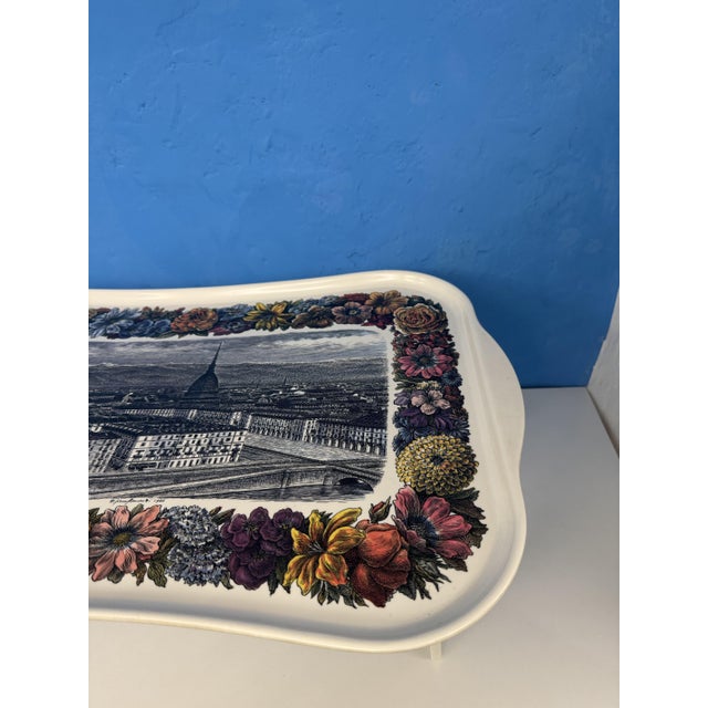 Torino 1966 Tray by Piero Fornasetti For Sale - Image 9 of 13