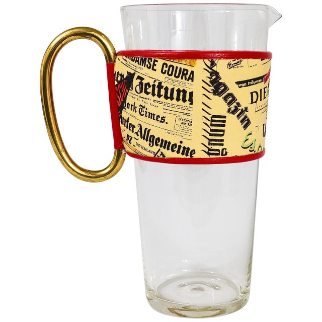 Midcentury Glass Pitcher by Carl Auböck, Austria, 1950s For Sale - Image 15 of 15