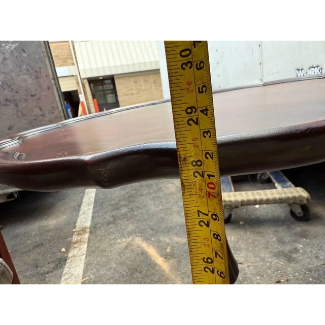 Antique Chippendale Style Tilt Top Pine Crust Tripod Side Table For Sale - Image 14 of 18