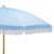 Modern Valencia 6.5 Ft Beach Fringed Umbrella, Baby Blue For Sale - Image 3 of 8