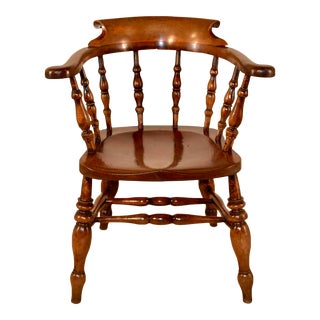 19th Century English Captain's Chair For Sale