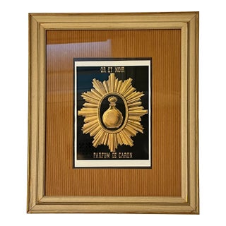 Vintage Parfum De Caron Ad From France - Framed For Sale