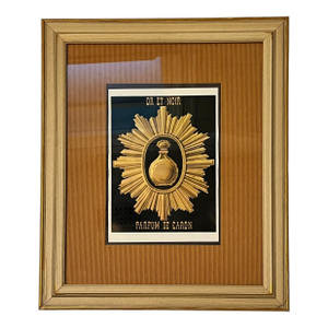 Vintage Parfum De Caron Ad From France - Framed