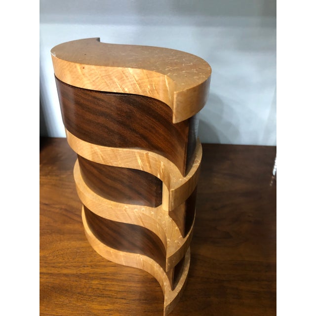 Handcrafted Wood Jewelry Box For Sale - Image 4 of 7