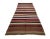 Colorful striped vintage handwoven kilim rug from Kars region of Turkey. Approximately 45-55 years old. In very good...