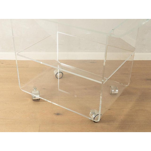 Brown Acrylic Side Table, 1960s For Sale - Image 8 of 9