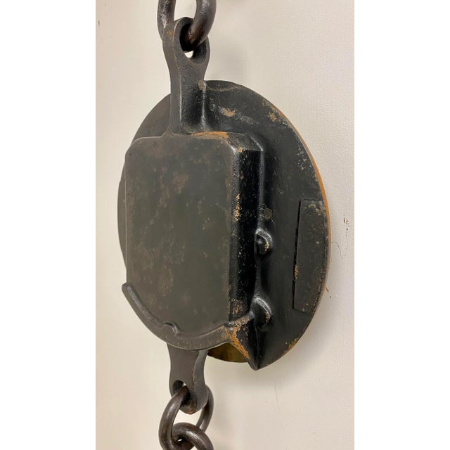 Antique Brass Salter Spring Balance Scale Model 20t With 100 Lb Capacity From England - Circa 1900 For Sale - Image 11 of 13