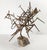 Gray Mid-Century Modern Brutalist Abstract Nail Sculpture on Wood Base For Sale - Image 8 of 12