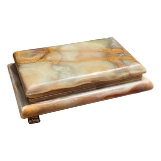 Onyx Jewelry Box, Italy, 1950s For Sale