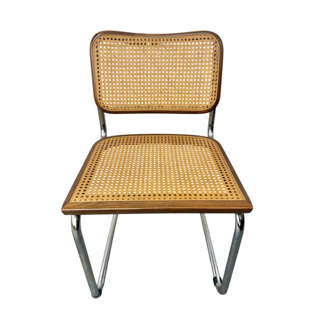 Wood Vintage Italian Modern Cesca Dining Chairs - Set of 4 For Sale - Image 7 of 12