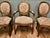French Louis XVI Style Salon Armchairs, Set of 5 For Sale - Image 3 of 8