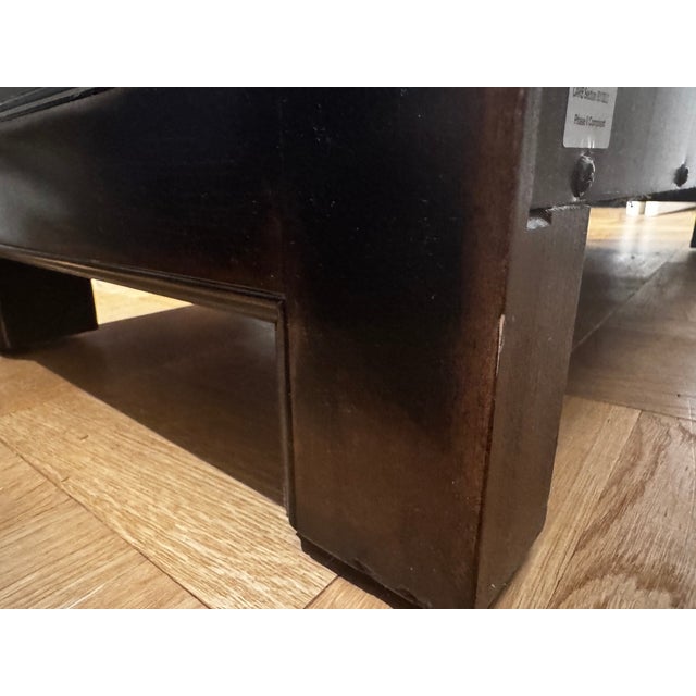 Ethan Allen Ming Small Media Cabinet in Aged Ember Black, 2017 For Sale - Image 13 of 18