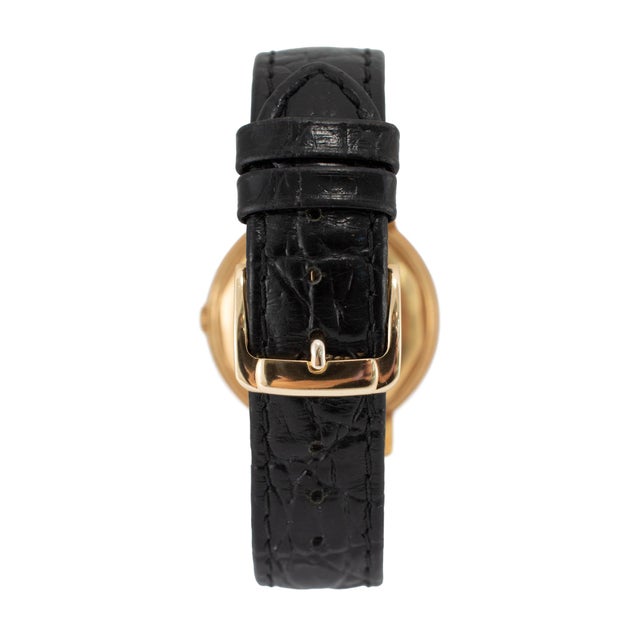 Vintage Patek Philippe Calatrava 35mm 3445 Sapphire 18k Yellow Gold Watch For Sale In Houston - Image 6 of 11
