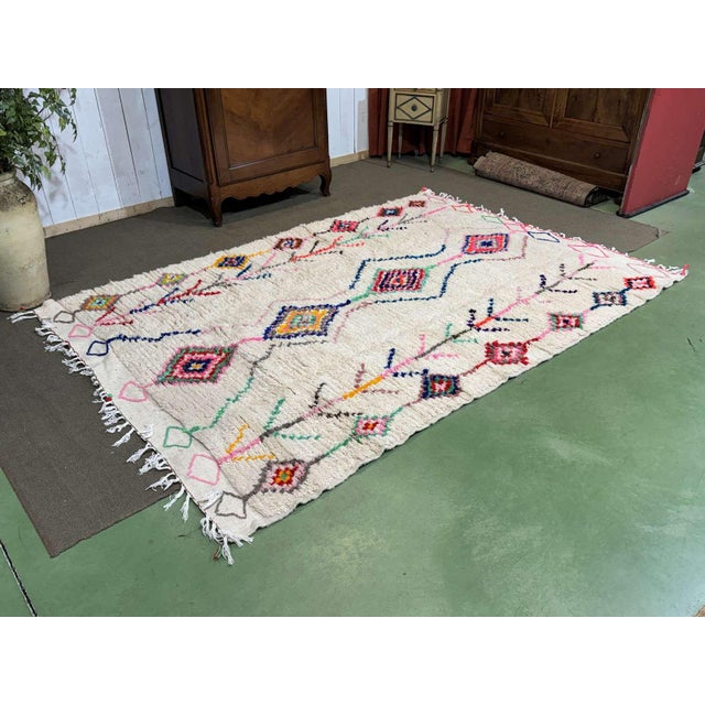 Azilal Berber Moroccan Handmade Wool Rug For Sale - Image 10 of 14
