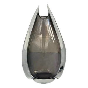 Global Views Modern Large Italian Hand Blown Art Glass Fin Vase