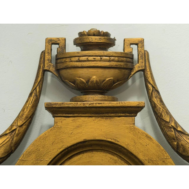 Wood Italian Wood Medallion Mirror For Sale - Image 7 of 8