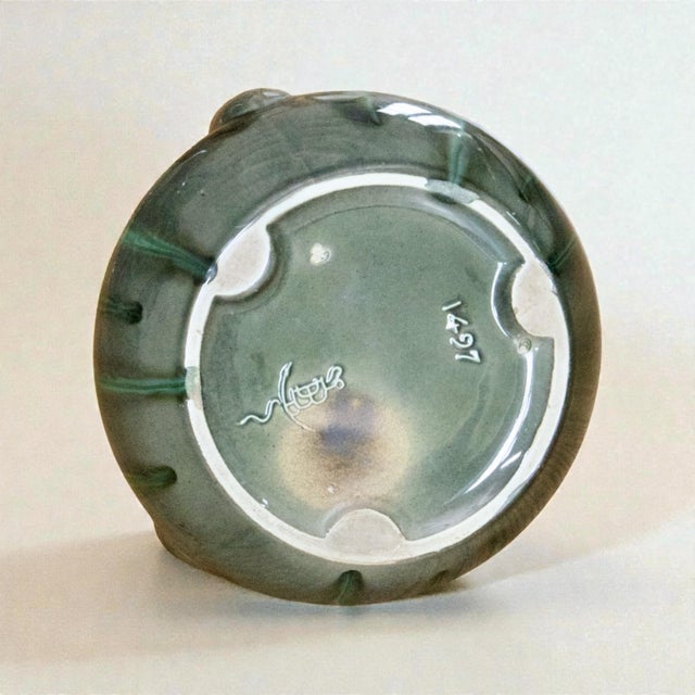 French Art Nouveau Vase by Gustave de Bruyn Fives-Lille, 1889 For Sale - Image 3 of 7