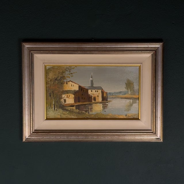 Landscape, 1950s, Oil on Canvas, Framed For Sale - Image 9 of 15